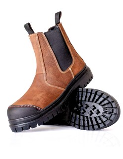 Foto 3 | Foto 3 | Bota Daraimar Chelsea Tactica Seguridad Industrial Trabajo Casquillo Naranja