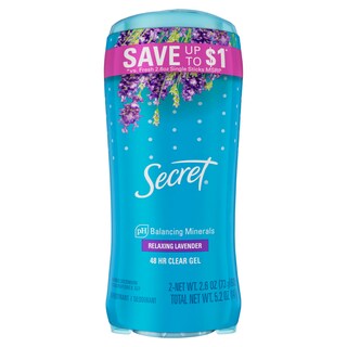 Foto 1 | Foto 1 | Desodorante Secret Fresh Clear Gel Relajante Lavanda 75 Ml X2 - Venta Internacional.