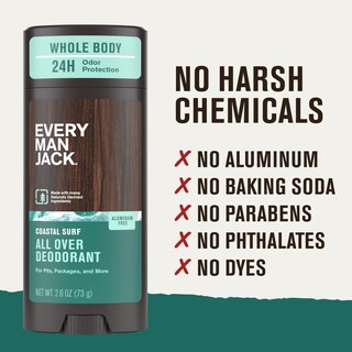 Foto 6 | Foto 6 | Desodorante Every Man Jack All Over 24 Horas Protección Contra Olores 75 Ml - Venta Internacional.