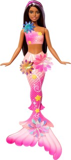 Foto 1 | Foto 1 | Muñeca De Juguete Barbie Con Forma De Sirena Mágica Con Flores Florecientes - Venta Internacional.