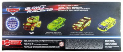 Foto 2 | Foto 2 | Toy Disney Cars Glow Racers Paquete De 4 Unidades Lightning Mcqueen Mater - Venta Internacional.