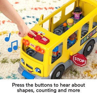 Foto 3 | Foto 3 | Juguete Didáctico Fisher-price Little People Big Yellow Bus 1+ Y - Venta Internacional.