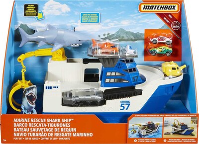 Foto 6 | Foto 6 | Buque De Tiburones Toy Matchbox Marine Rescue - Venta Internacional.