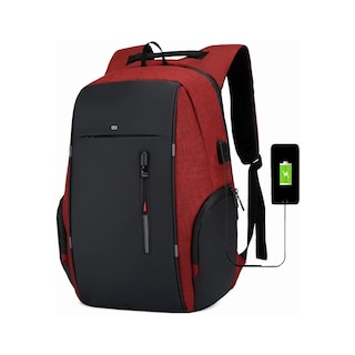 Foto 2 | Foto 2 | Mochila Urbana Color Rojo Diseño Lisa 25l Eo Safe Imports Esi-21558 Rojo