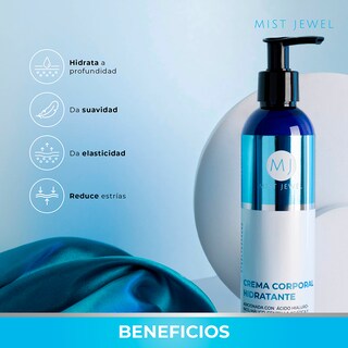 Foto 4 | Foto 4 | Mist Jewel Crema Corporal Hidratante Cuerpo Y Manos Para Todo Tipo De Piel | Crema Con Ácido Hialurónicom Málico Aceite De Alme