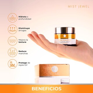 Foto 4 | Foto 4 | Mist Jewel Crema De Día Facial Con Fps 30 Ácido Hialuronico Ferúlico Y Vitamina C | Crema Hidratante Y Protectora De Cuidado F