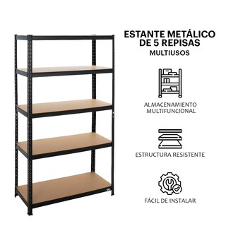 Foto 2 | Foto 2 | Estante Metálico Organizador 5 Niveles Eo Safe Imports Esi-21524 Negro