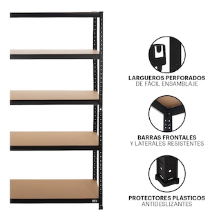 Foto 3 | Foto 3 | Estante Metálico Organizador 5 Niveles Eo Safe Imports Esi-21524 Negro
