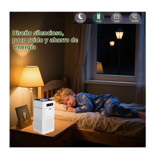 Foto 4 | Foto 4 | Purificador De Aire Hepa Para Casa Purificador Aire Portátil Blanco