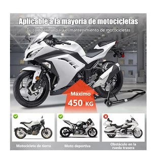 Foto 3 | Foto 3 | Caballete Para Moto Universal Parador Moto Trasero Negro