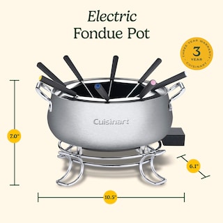 Foto 6 | Foto 6 | Olla Para Fondue Cuisinart Cfo-3ssp1 3l Acero Inoxidable 1000w - Venta Internacional.