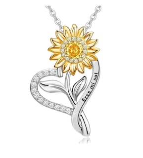 Foto 1 | Foto 1 | Xtellar Joyeria Mujer Collare Chapado De Plata 925 Collares Girasol Dijes