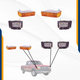 Foto 3 | Foto 3 | Parrilla Cromo Con Faros Cuartos Calaveras Y Biseles Ranger 89 90 91 92