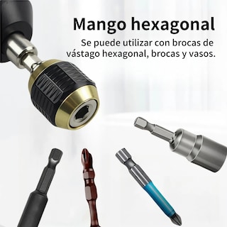 Foto 3 | Foto 3 | ''adaptador De Broca De Cambio Rápido De 6 Piezas ''