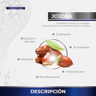 Foto 4 | Foto 4 | Mist Jewel Aceite Esencial De Jojoba 100% Puro Y Natural Para Piel Rostro Y Cabello Essentials Uso Cosmético | Hidratante Faci