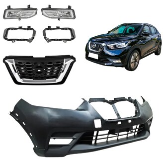 Foto 1 | Foto 1 | Fascia Delantera Nissan Kicks 17 18 19 20 Con Parrilla Y Neblineros