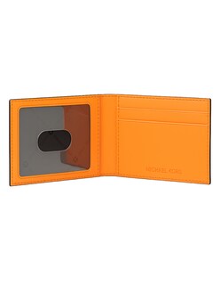 Foto 2 | Foto 2 | Tarjetero Michael Kors Cooper Plegable De Piel Granudala Color Naranja