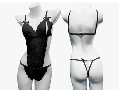 Foto 4 | Foto 4 | Lencería Sexy De Encaje Para Mujer Babydoll Interior Ropa