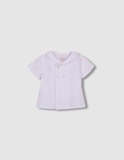 Foto 1 | Foto 1 | Camisa Cruzada En Lino Para Bebe Niño Gocco Color Blanco