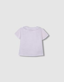 Foto 2 | Foto 2 | Camisa Cruzada En Lino Para Bebe Niño Gocco Color Blanco