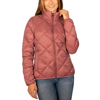 Foto 2 | Foto 2 | Chamarra Para Mujer Capitonada Con Diseño En Rombos Rosa