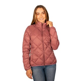 Foto 3 | Foto 3 | Chamarra Para Mujer Capitonada Con Diseño En Rombos Rosa