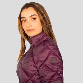 Foto 5 | Foto 5 | Chamarra Para Mujer Capitonada Con Diseño En Rombos Violeta