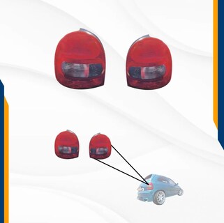 Foto 3 | Foto 3 | Faros Chevy 94 95 96 97 98 99 00 01 02 03 Liso Con Espejos Y Calaveras Abombada 3 Pts Pop