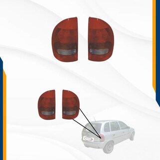 Foto 3 | Foto 3 | Faros Chevy 94 95 96 97 98 99 00 01 02 03 Liso Con Espejo Y Calaveras 5 Pts Swing