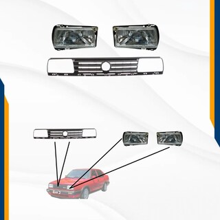 Foto 2 | Foto 2 | Faros Jetta A2 Depo Con Parrilla