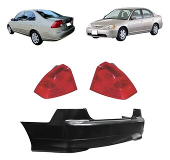 Foto 1 | Foto 1 | Fascia Trasera Civic 03 04 05 4 Pts Sedan Con Calaveras