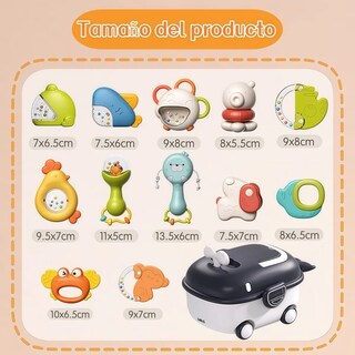 Foto 3 | Foto 3 | ''juguete Sonajeros Para Bebés Sensoriales Entrenamiento 13pcs ''