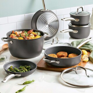 Foto 2 | Foto 2 | Juego De Utensilios De Cocina Anolon Induction De 10 Piezas Con Antiadherente De Zafiro - Venta Internacional.