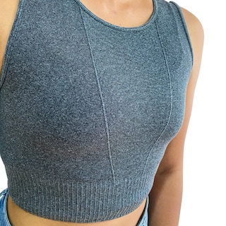 Foto 6 | Foto 6 | Crop Top Gda Seamless Sisado Jaspe Deportivo