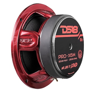 Foto 6 | Foto 6 | Altavoz Ds18 Pro-x6m De 6.5 Pulgadas Rango Medio 500 W Aluminio Rojo - Venta Internacional.