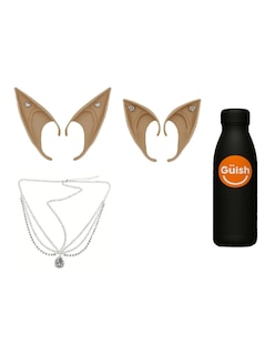 Foto 1 | Foto 1 | 2 Pares Orejas Y Collares Duende Elfo + Gratis Termo Güish De Regalo