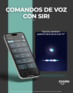 Foto 5 | Foto 5 | Colchón Matrimonial Roomi Smile Memory Foam + Base Eléctrica