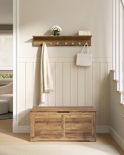 Foto 2 | Foto 2 | Baúl De Almacenamiento Con 2 Bisagras De Seguridad Estilo Granja