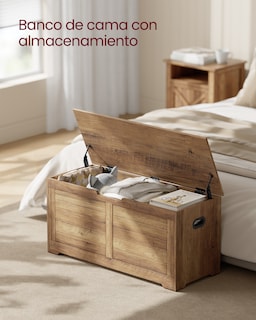 Foto 3 | Foto 3 | Baúl De Almacenamiento Con 2 Bisagras De Seguridad Estilo Granja