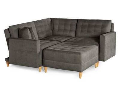 Foto 5 | Foto 5 | Sala De 4 Modúlos Makora Godric Con Memory Foam Color Oxford Chenille Respaldo Reclinable De 3 Posiciones