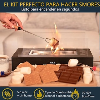 Foto 4 | Foto 4 | Chimenea De Alcohol De Mesa Cuencos De Fuego Negro