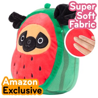 Foto 2 | Foto 2 | Peluche Squishmallows Original Prince The Watermelon Pug 20 Cm - Venta Internacional.