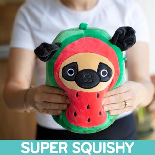 Foto 3 | Foto 3 | Peluche Squishmallows Original Prince The Watermelon Pug 20 Cm - Venta Internacional.