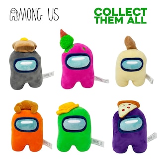 Foto 2 | Foto 2 | Peluche Just Toys Among Us Crewmate Rosa Con Helado De 15 Cm - Venta Internacional.