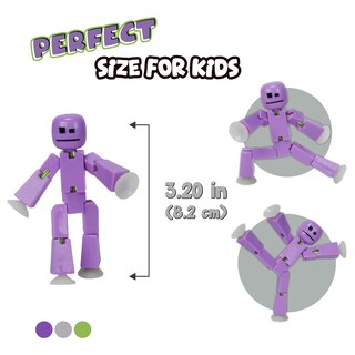 Foto 3 | Foto 3 | Paquete De Animación Zing Stikbot Y Mega Monster Lavender Purple - Venta Internacional.