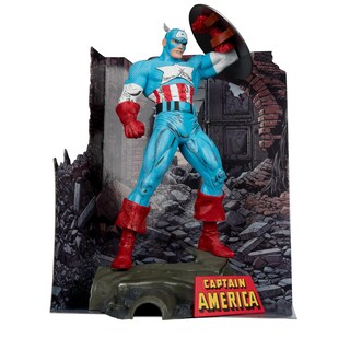 Foto 6 | Foto 6 | Figura De Acción Mcfarlane Toys Marvel Capitán América A Escala 1:6 - Venta Internacional.