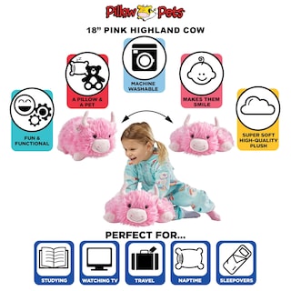 Foto 4 | Foto 4 | Almohada De Peluche Para Mascotas Barb The Pink Highland Cow - Venta Internacional.
