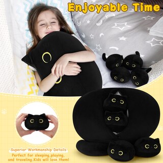 Foto 6 | Foto 6 | Peluche Auspicious Beginning Black Cat Family 19 Pulgadas - Venta Internacional.