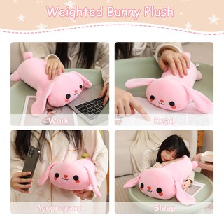 Foto 4 | Foto 4 | Peluche Con Forma De Conejito De Peluche Sqeqe  Pesa 35 Cm Y 0 7 Kg  Color Rosa - Venta Internacional.