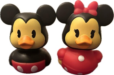 Foto 1 | Foto 1 | Juguetes De Baño Just Play Rubber Ducks Minnie Mickey Mouse 6 Cm - Venta Internacional.